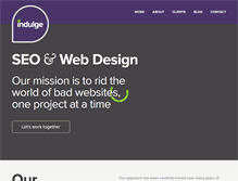 Tablet Screenshot of indulgemedia.com